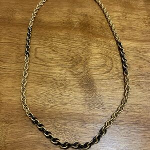 Vintage Monet Spiral Gold Toned Necklace